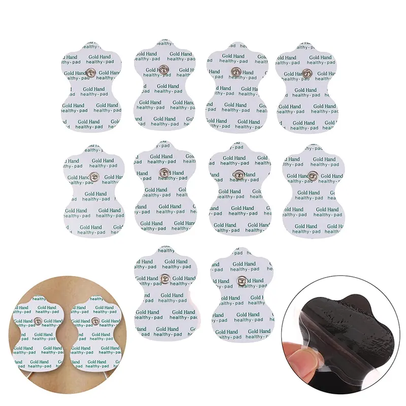 

2PCS/10Pcs Long Life Pad Electrode Massage Pads Cable For Digital Tens Acupuncture Device Body Massager Therapy Machine