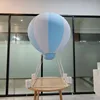 Sayok 3/5ft Large Inflatable Hot Air Balloon PVC Inflatable Strips Balloon no Frame for Advertising Event Birthday Party Decor 5