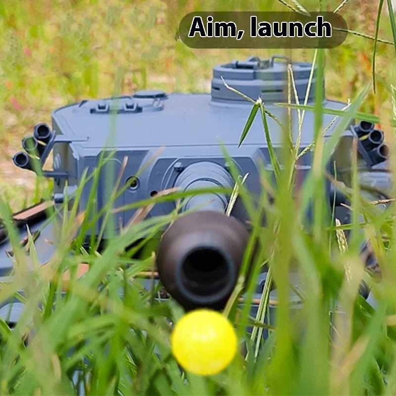 2.4g Remote Control Tank Camouflage Tiger Heavy Remote Control Tank  Emission Sound Mimicking The Real Model Boy Birthday Gift 5