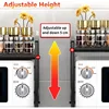 Extendable Microwave Oven Rack - Adjustable Kitchen counter shelf, 2 Tier Microwave Stand (L15.7~23.6" xW12.8 xH17.7) 6
