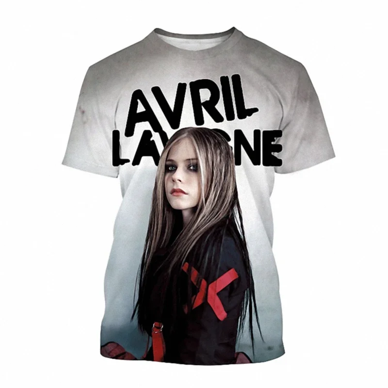 

Avril Ramona Lavigne 3D Printed Men's and Women's Unisex T-shirts Summer Harajuku Street Wear Oversized T-shirts Casual Fashion