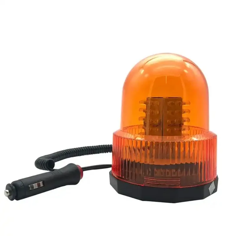 LED Warning Beacon Lights 360 Degree Rotating LED Magnetic Emergency Light Amber Flashing Traffic Safety Car Safety Signal Light