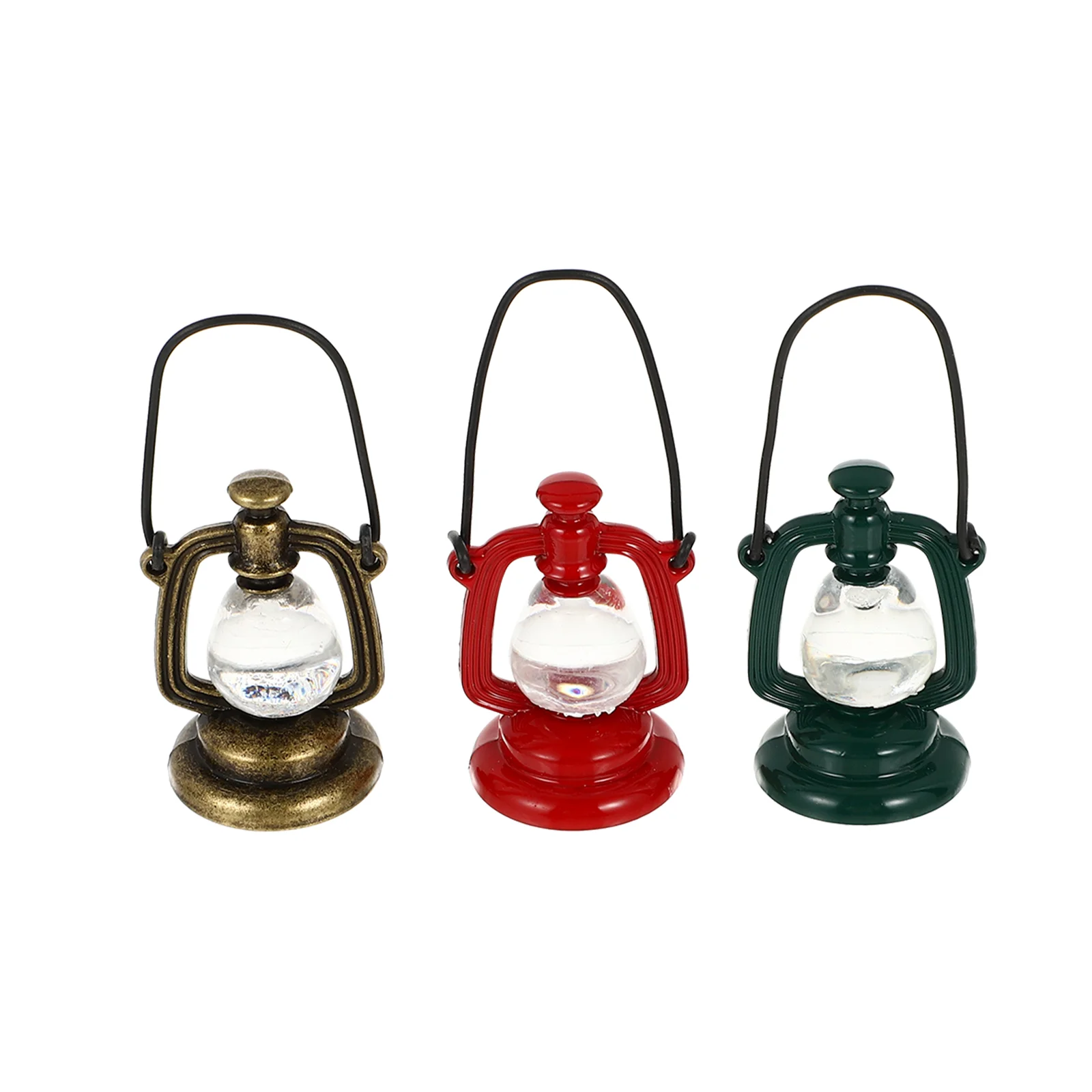 

3pcs Dollhouse Miniature Lanterns Dummy Kerosene Lamps House Kerosene Lights