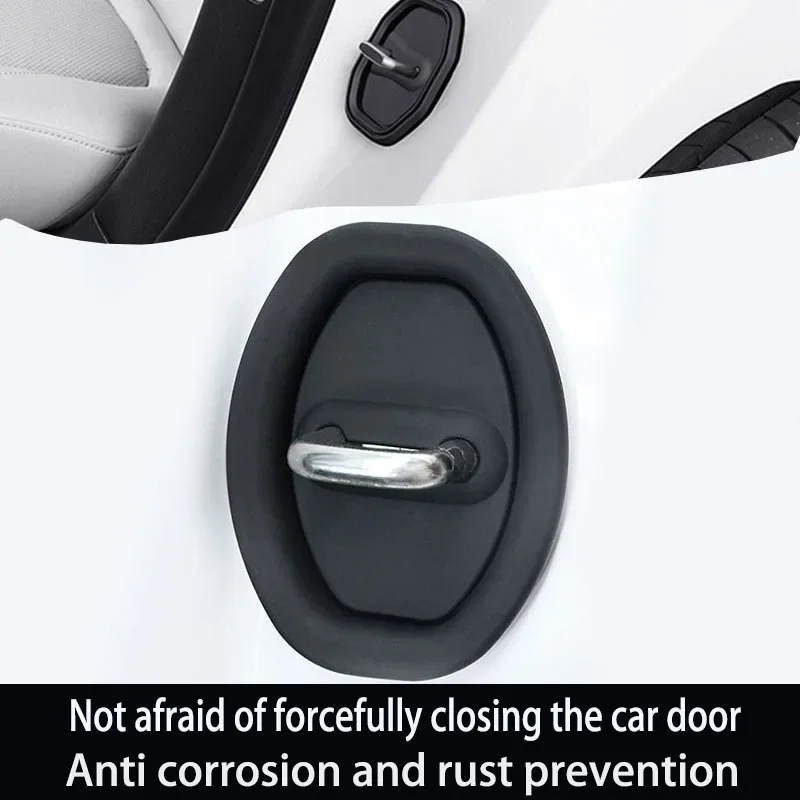 

Car door lock protection pad Door shock absorber cushion Universal Door lock buckle rubber sleeve Thickened anti-collision