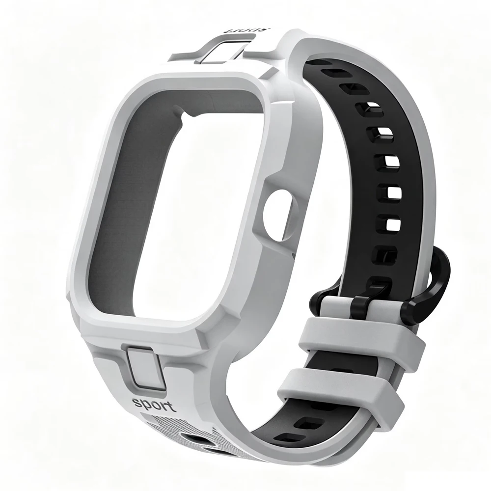Silicone Sports Band with Integrated Cover - Premium Strap