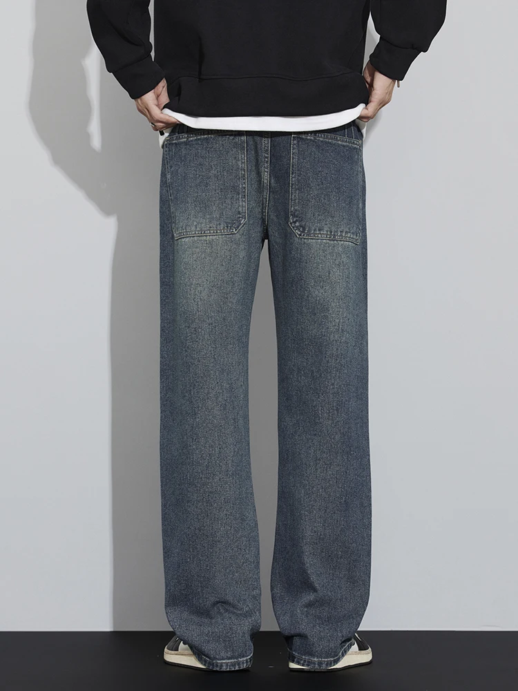 جينز كوري عتيق للرجال لخريف جديد ملابس خروج شخصية...