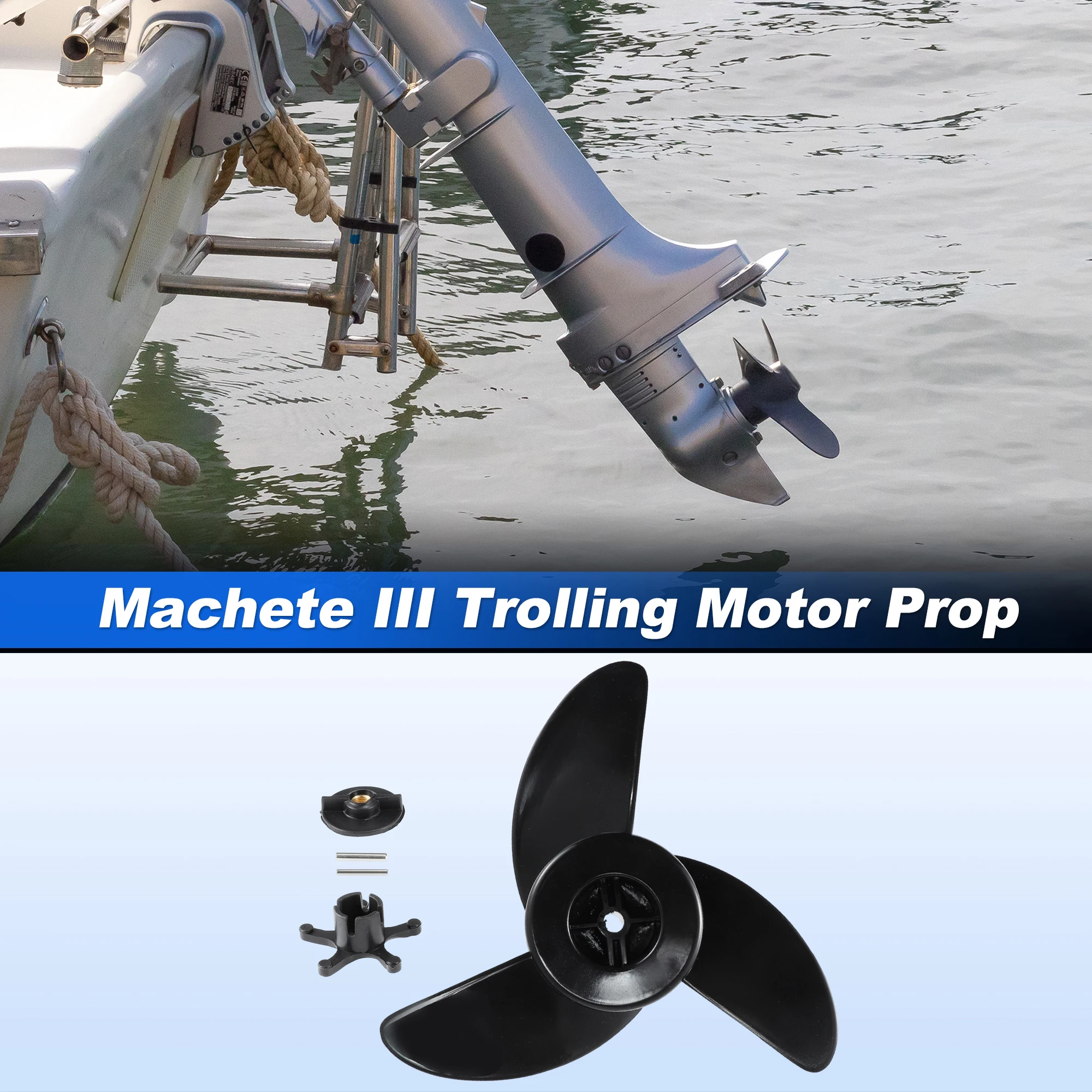 UXCELL MGA089B Trolling-Motorpropeller für MotorGuide R3 55lb, W55, Xi5 36v, 75 – Detail 6