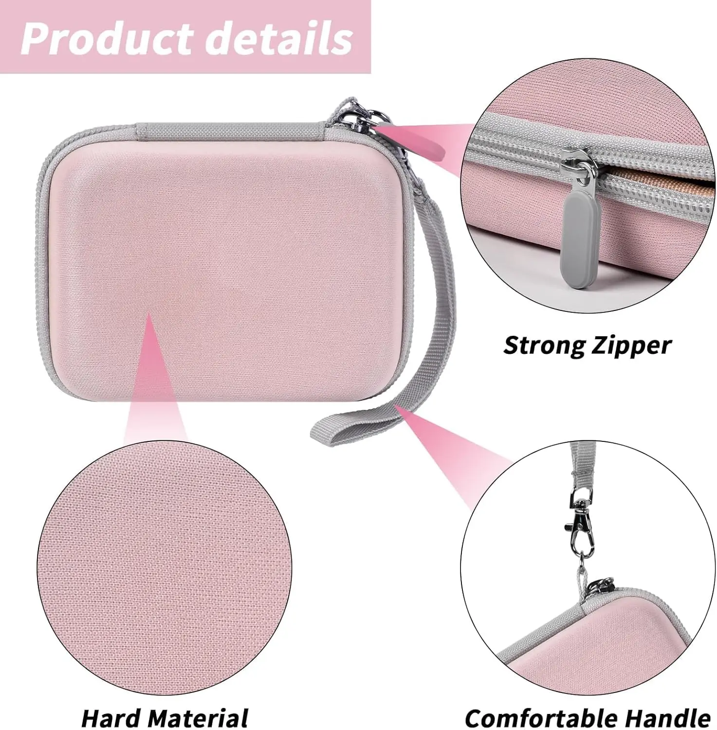 Digital Camera Case for CAMKORY/for Kodak Pixpro/for VAHOIALD/for Sony DSCW800 830/ for Canon PowerShot 180 190. Storage bag 4