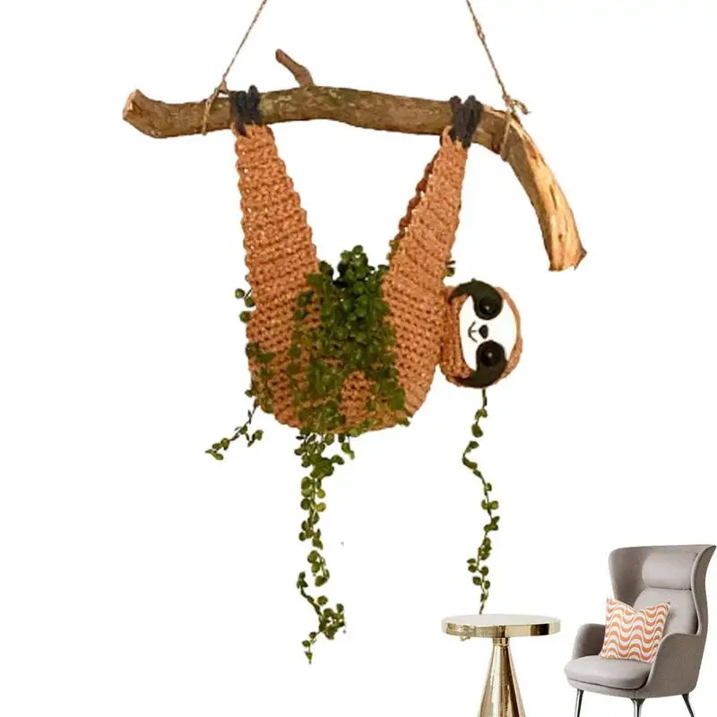 

Плантатор для суккулентов, плантатор, товары для плантатора, подарки для ленивецов, вешалка для растений, домашний декор, плантатор для животных для любителей растений