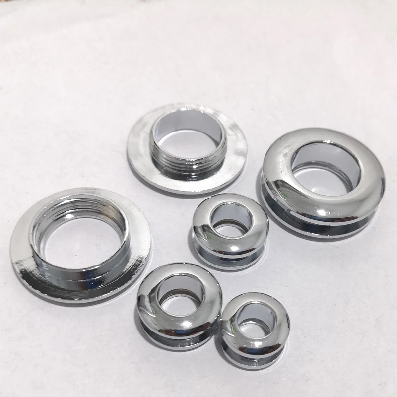 1Pcs 13*7mm Chrome Plated Brass Gas Hole Grommets Screw Threaded Connection Eyelet DIY Bag Belt Leather Craft Handmade Buckle
