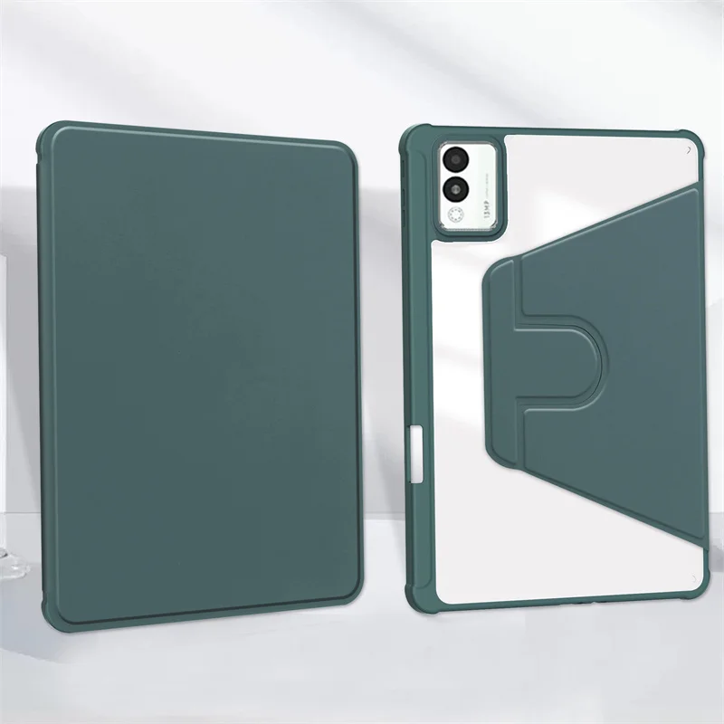 360 Rotating Acrylic Hard Stand Cover with Pencil Holder