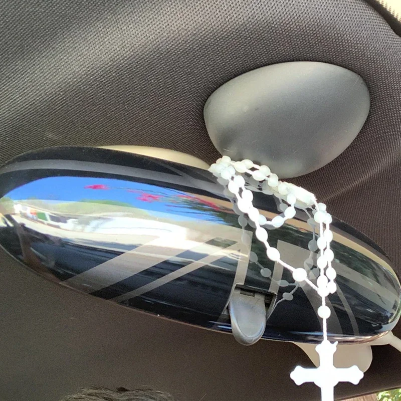 Car Interior Rear View Mirror Cover For MINI One Cooper S JCW R50 R52 R53 R55 R56 R57 R60 F54 F55 F56 F57 F60 Auto Accessories 6