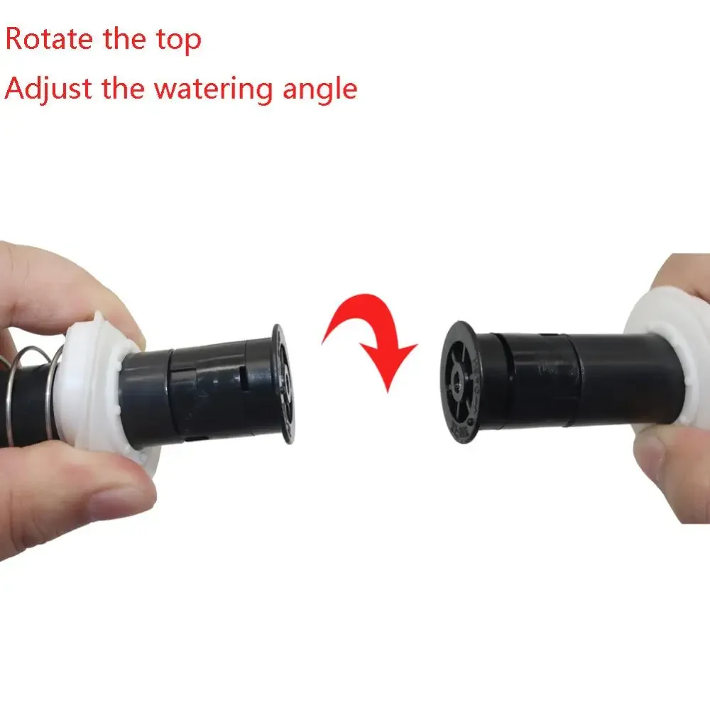 2PCS Adjustable 25~360 Degree 1/2 Inch Internal Thread Spring-Loaded Popup Sprinklers Garden Lawn Irrigation Watering Nozzles