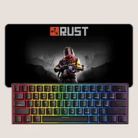 Rust Game Gaming Office Desk Pads Large For Computer Non-slip Lockedge Mouse Pad 1