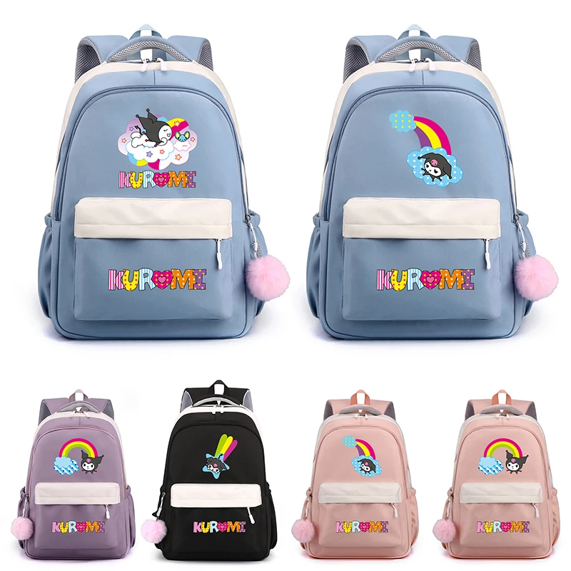 

Sanrio Cinnamoroll Backpack Children Kawaii Student Teen Kid Gift Women Travel Bag Girl Boy Schoolbag Back To School Rucksack