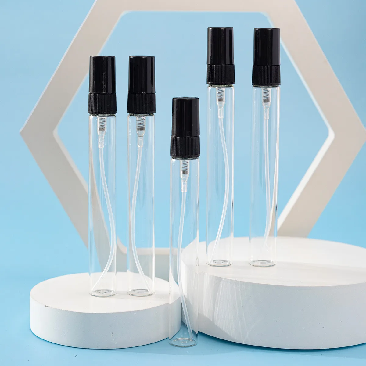 20 stücke 2ml 3ml 5ml 10ml Mini tragbare Parfüm flasche Spray nachfüllbare kosmetische Probe Glas Abfüllung leeren Behälter – Detail 1