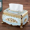 Plastic Tissue Box Cover Suitable for Home Living Room Coffee Table Creative Luxury KTV Napkin Holder Restaurant 1