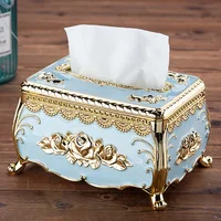 Plastic Tissue Box Cover Suitable for Home Living Room Coffee Table Creative Luxury KTV Napkin Holder Restaurant 1