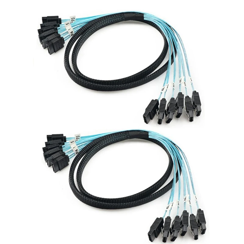 

Новый 7-контактный кабель для передачи данных SATA 3,0 6 Гбит/с, SAS кабель для сервера 7 контактов на SATA, разветвитель, кабель-разветвитель