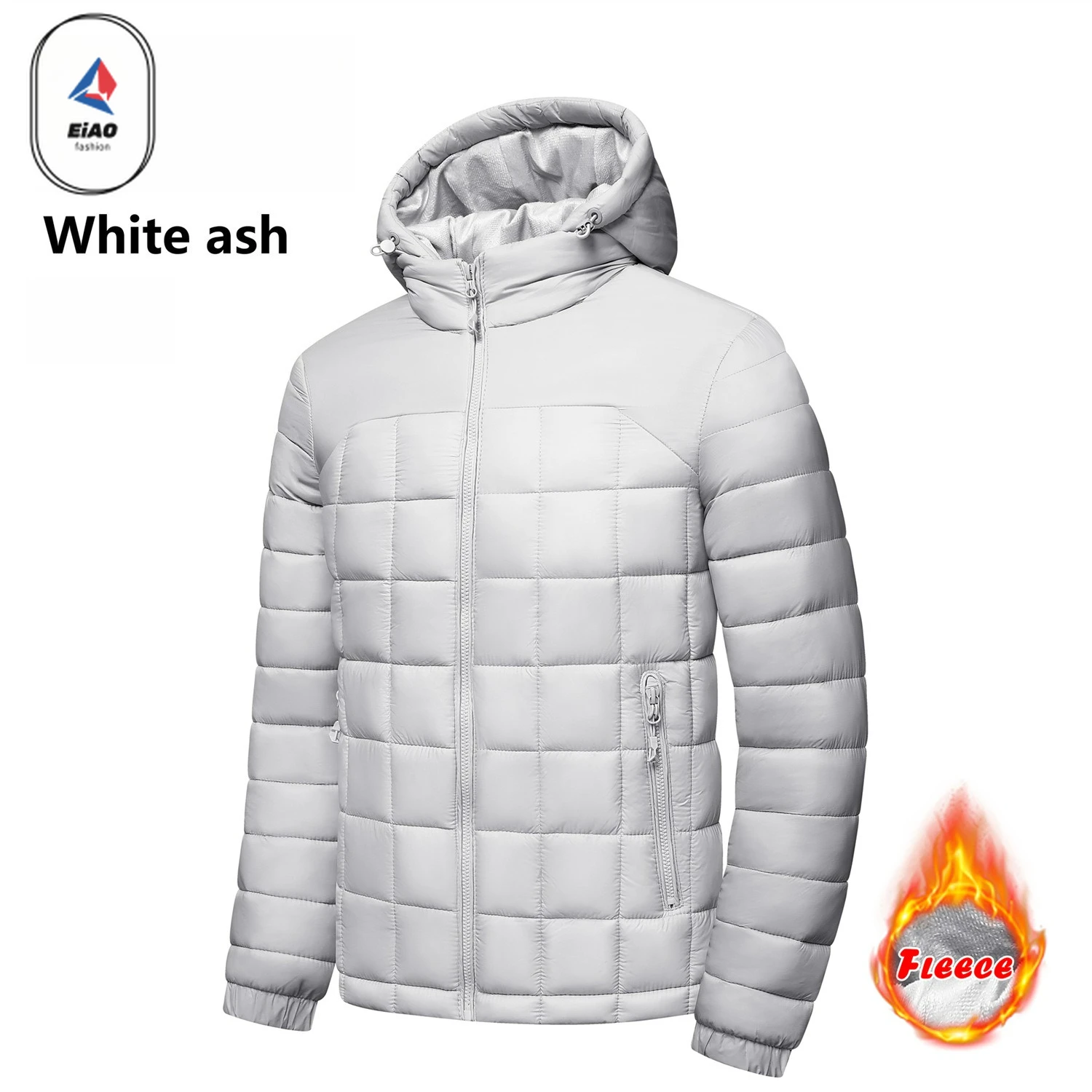 EIAO 2025 Winter Brand Jacket Men Hiking Ski Waterproof Cold-proof Down Cotton Padding Coat Casual Lightweight Warm Hooded Parka