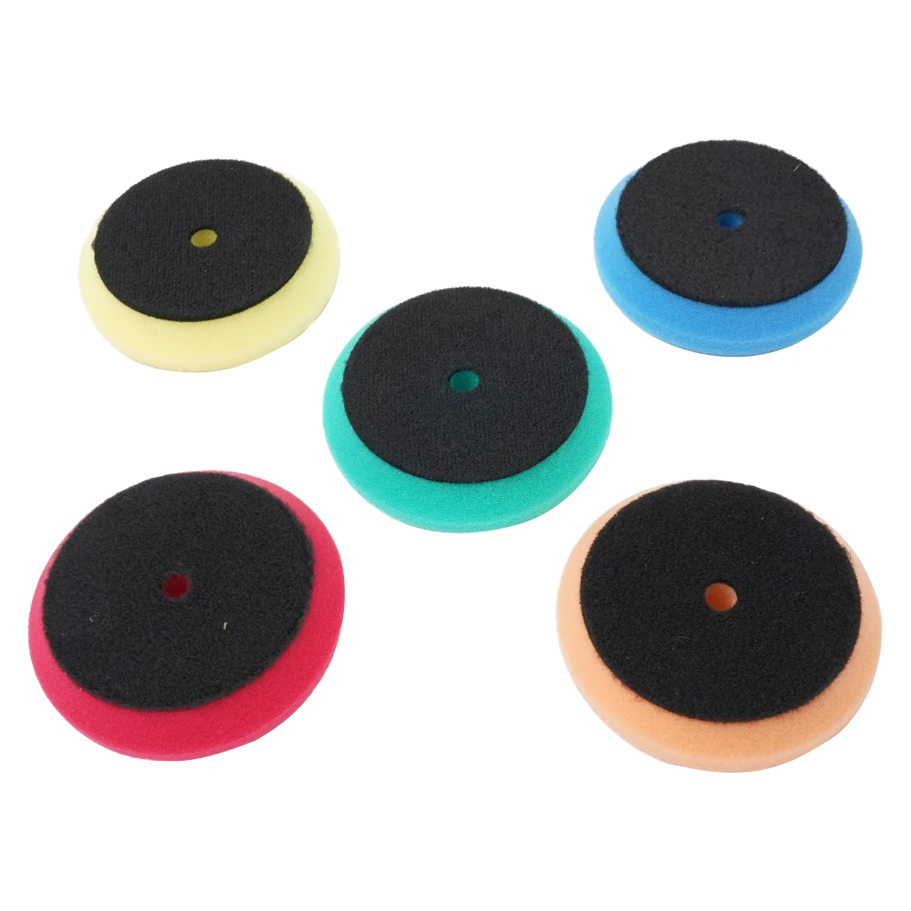 5Pcs 3inch 95mm Waxing Pad Sponge Polishing Foam Pads For RO/DA Car Polisher Car Wash Maintenance Accessories Polishing Sponge car polishing pad car polish pad car polishing sponge polishing sponge set