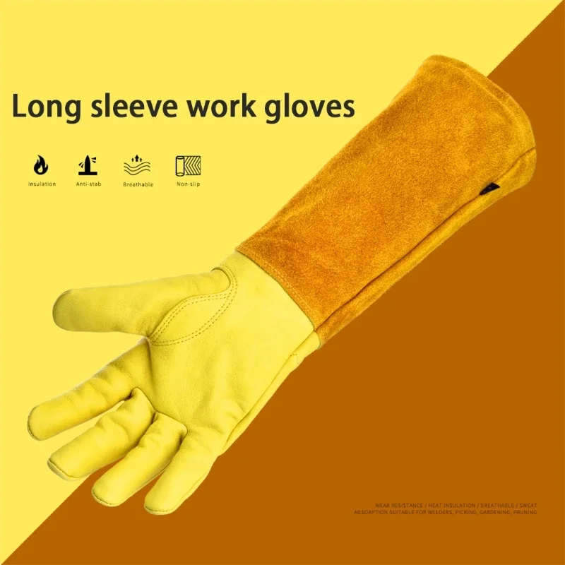 Glove Safety Professional Rose Pruning Thorn Resistant Gardening Gloves with Long Forearm Protection for Men and Women 2