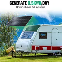 Panneau solaire 250W 2 pièces 125W panneaux solaires flexibles 18V cellule solaire monocristallin photovoltaïque pour Kit de système de chargeur de batterie 12V 6