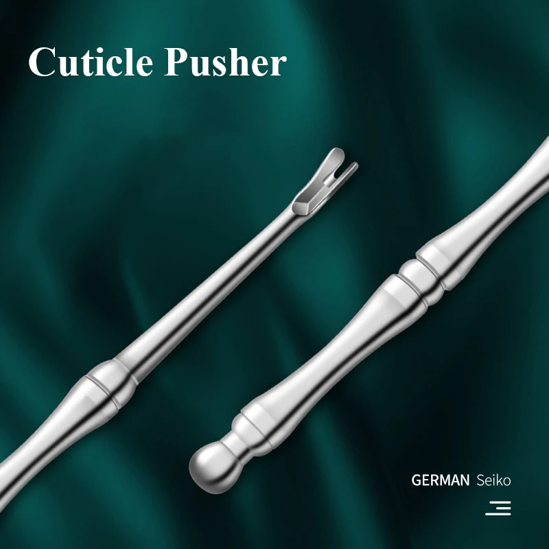 High-Quality Stainless Steel Cuticle Remover Silver Dead Skin Cuticle Pusher Trimmer Pedicure Nail Tools Special Gift