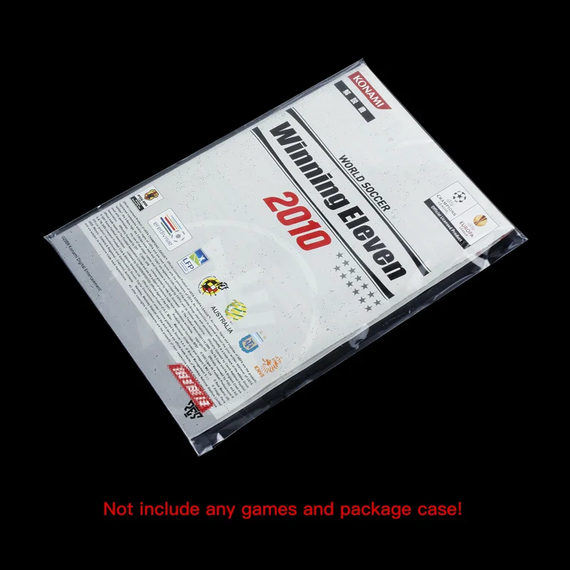 100pcs CD Game Case Resealable OPP Plastic Bags Instruction Booklet Sleeves for Sony PS3 Manual Storage Accessories