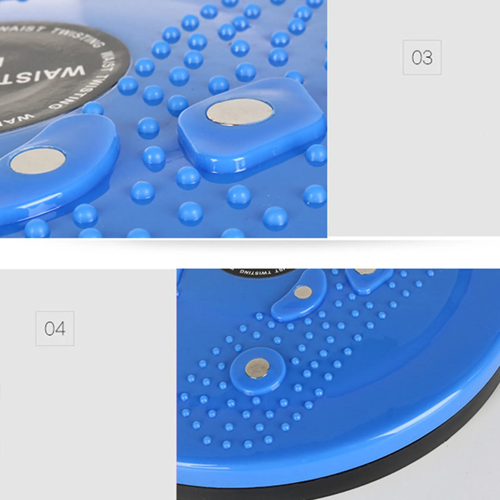 Waist Twisting Disc Waist Twisting Disc Magnet Foot Massage Slimming Large Area Granular Protrusions Pedal with Rope