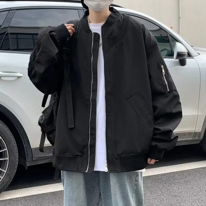 

Tactical Hip Hop Cargo Techwear Jackets Coats Streetwear Cardigan Casual Bomber Outerwear Multi-pocket for Men