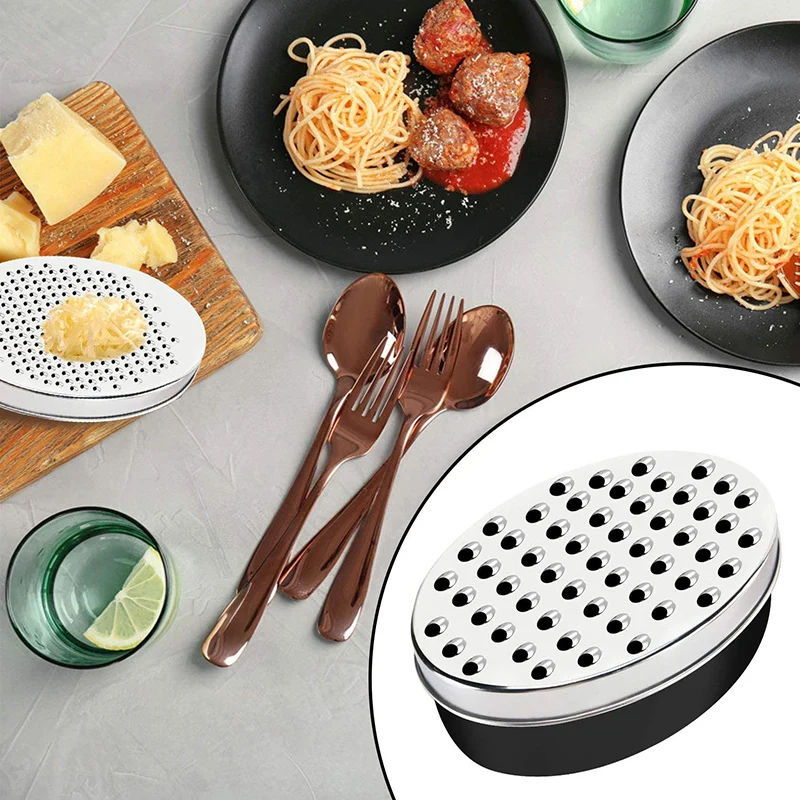 Description Picture 5 of itemCheese Grater Lemon Zester With Food Storage Container And Lid, Grinder Grater For Ginger & Vegetables, Box Grater