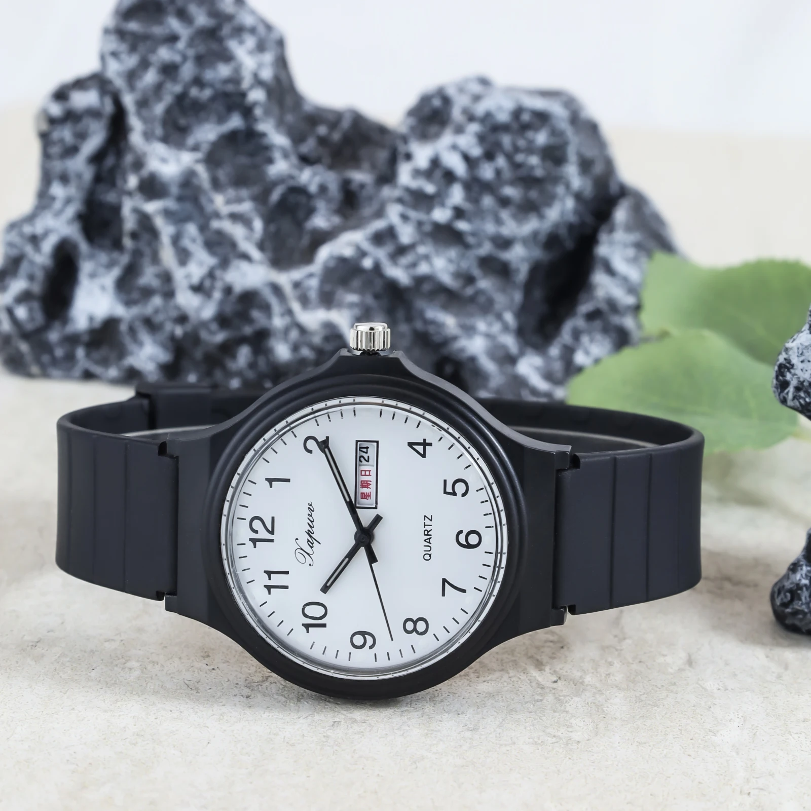 Versatile Dual Calendar Silicone Sports Watch – Waterproof Back-to-School Gift
