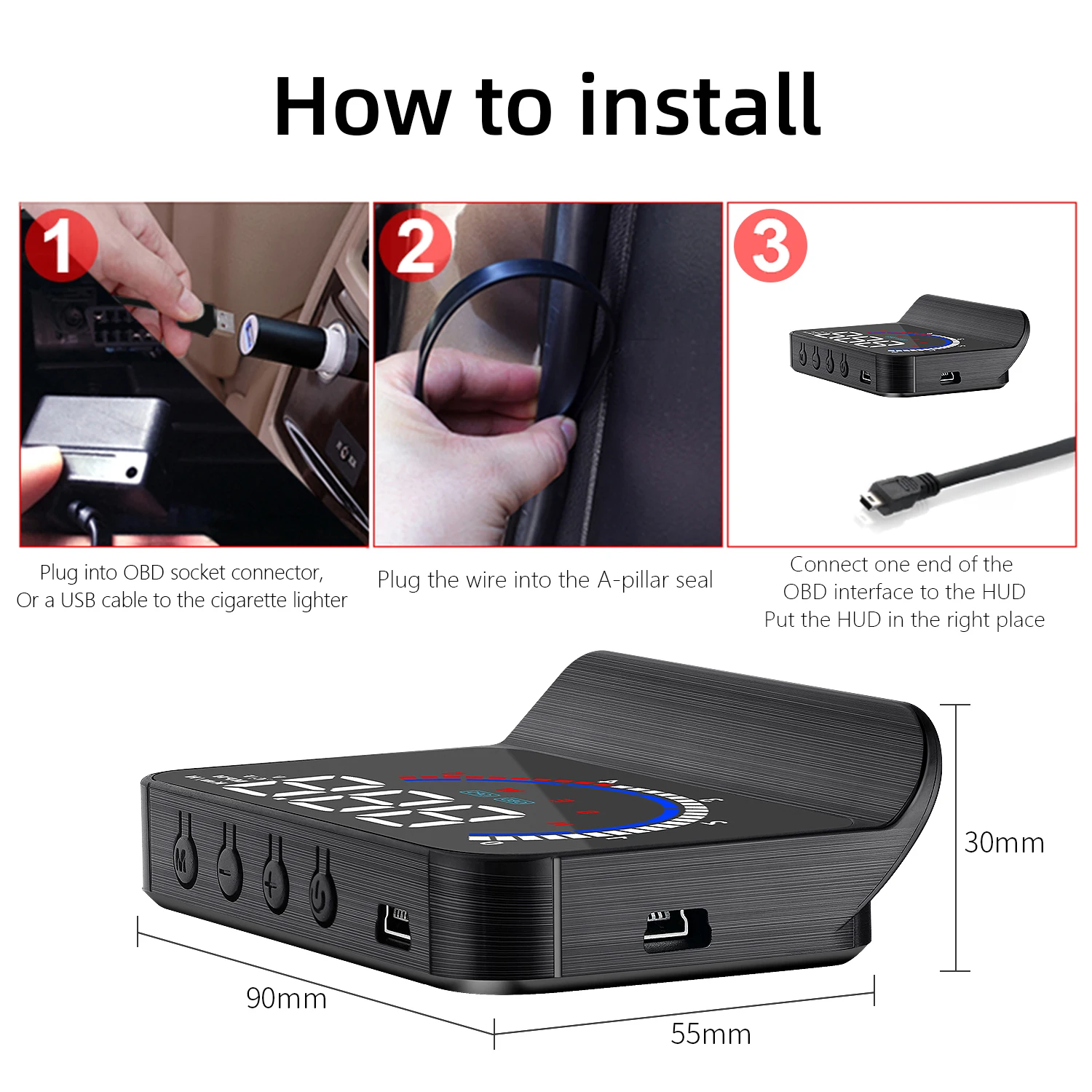 ڵ  ÷ ӵ   , RPM  Һ  溸 , M13 ÷ OBD2  GPS  ý HUD