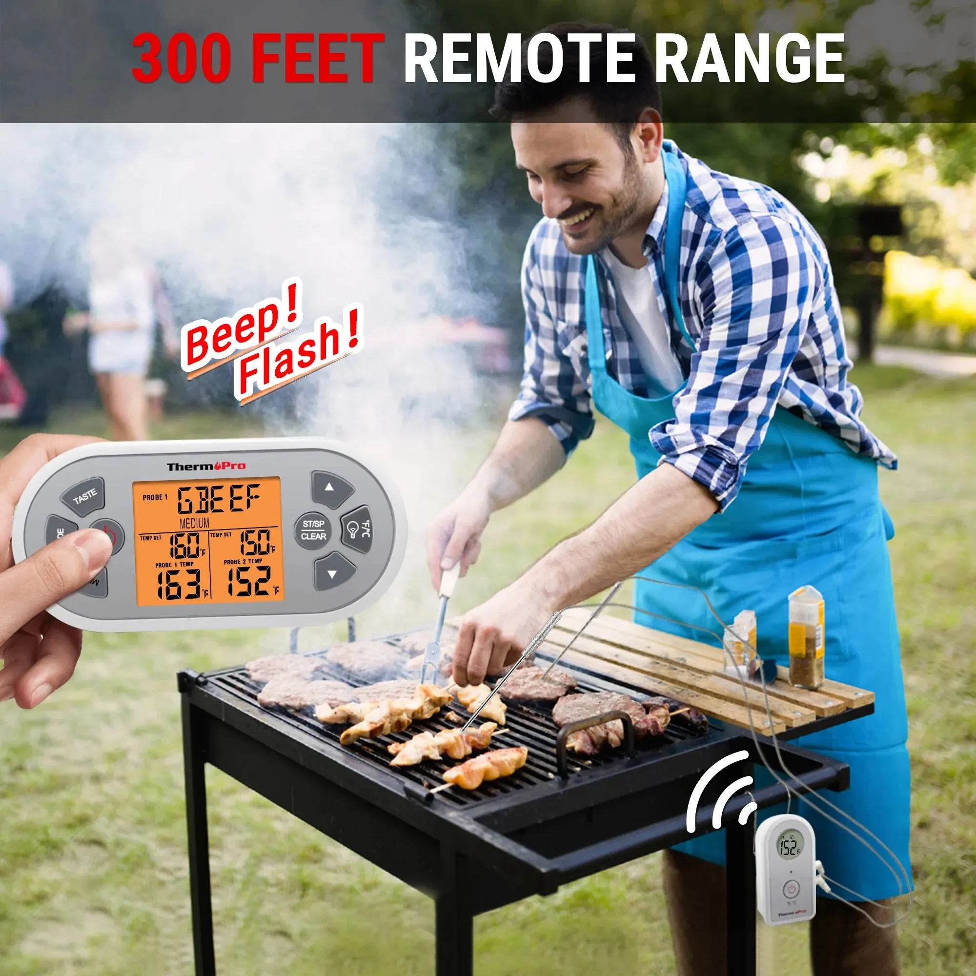 ThermoPro TP22S   κ Ʈ  LCD ÷ ٺť   µ, ֹ 丮, 90M, 300FT