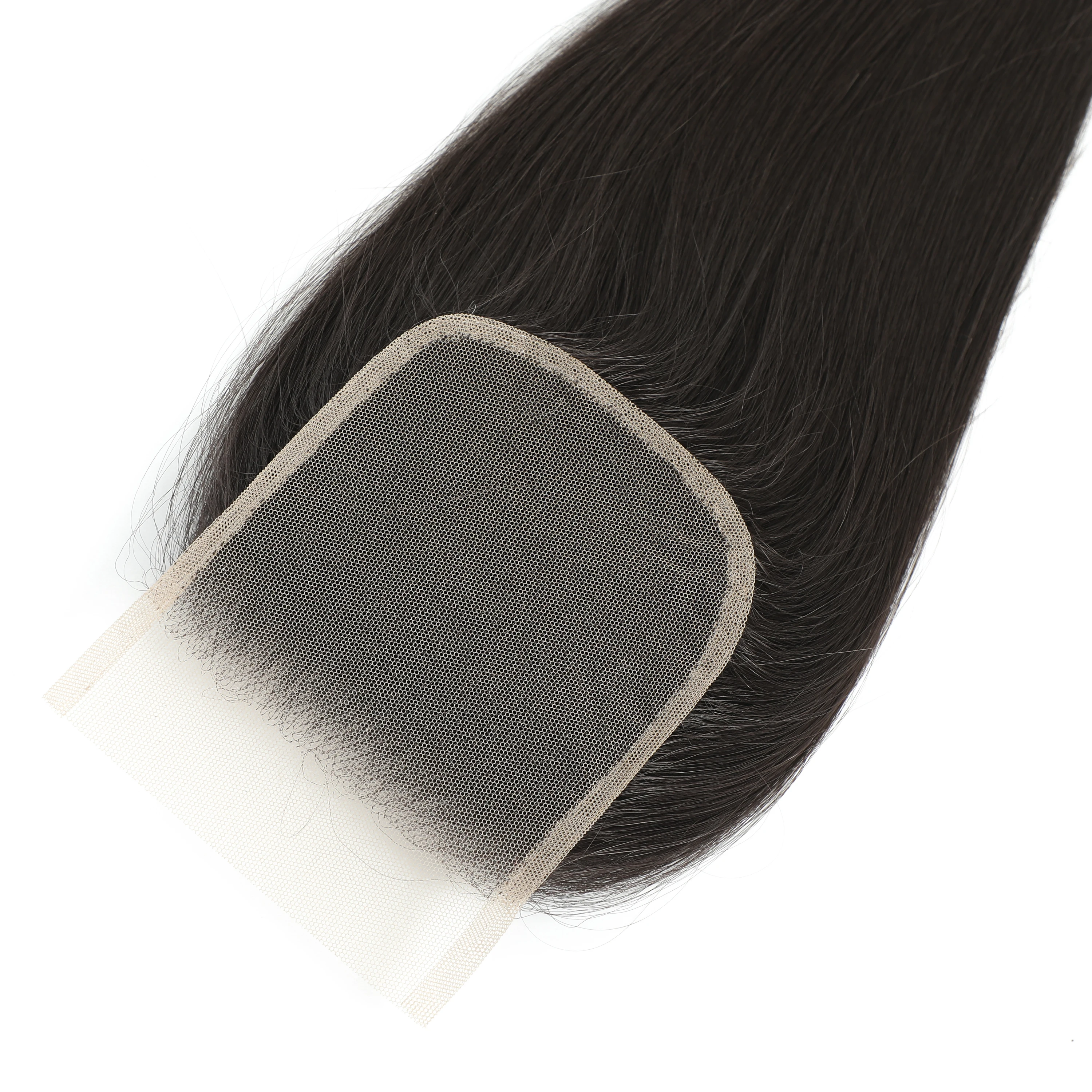 Straight Lace Closure 4x4 Lace Frontal Closure Synthetic for Black Women 22 inches hair extensions