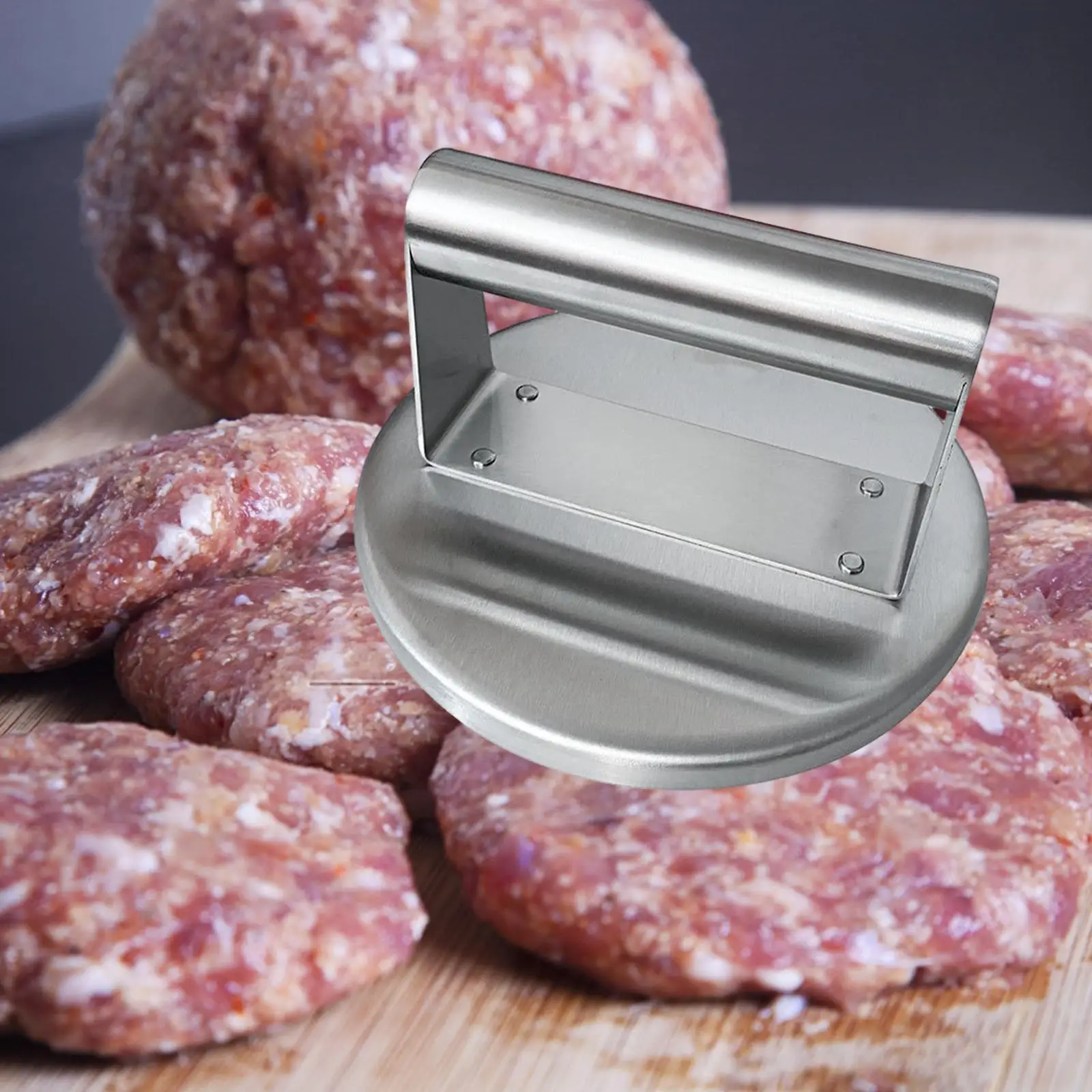 Press Burger Smasher Professional Kitchen Gadgets Stainless Steel Flat Presser for Sandwiches Barbecue Paninis Steak Cooking