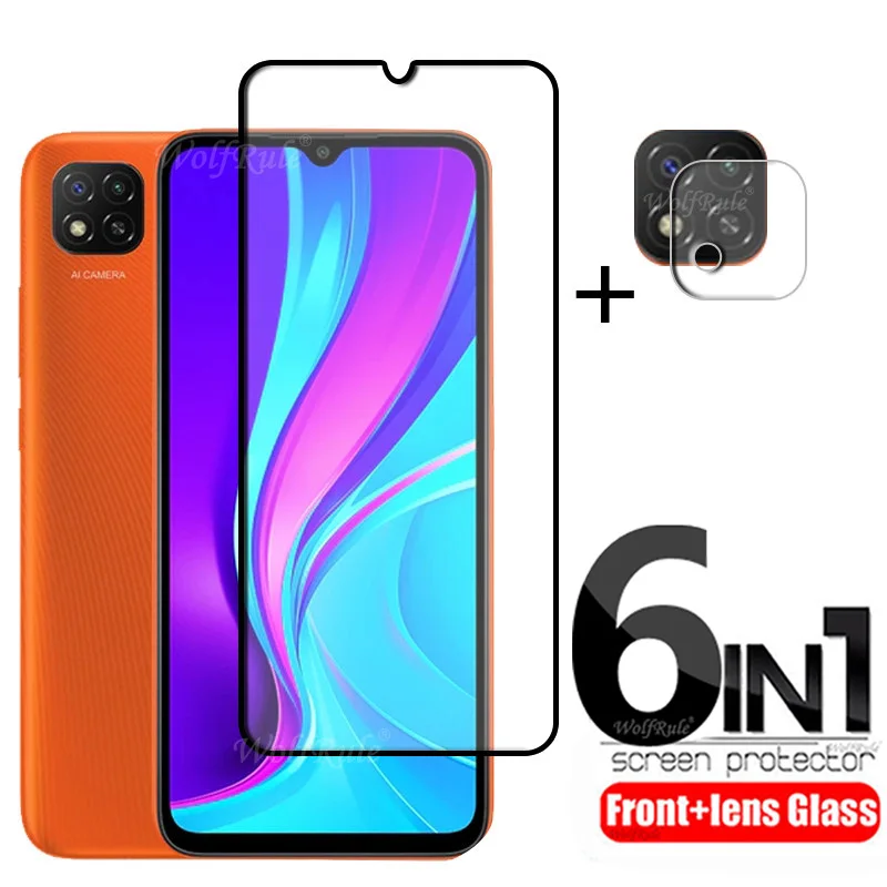6-In-1 Per Xiaomi Redmi 9C Vetro Per Redmi 9C Vetro Temperato Hd Protezione Dello Schermo In Vetro Protettivo Per Redmi 9A 10C 9C Vetro Dell'Obiettivo