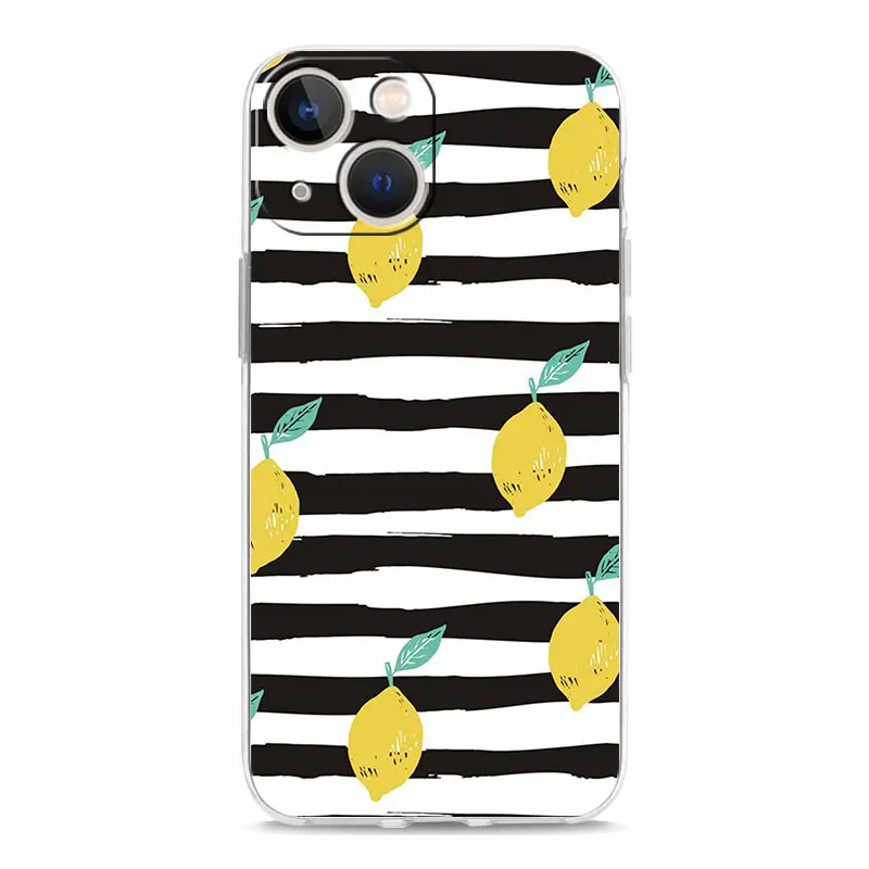 Mediterranean Lemon Luxury Transparent Shockproof Phone Case