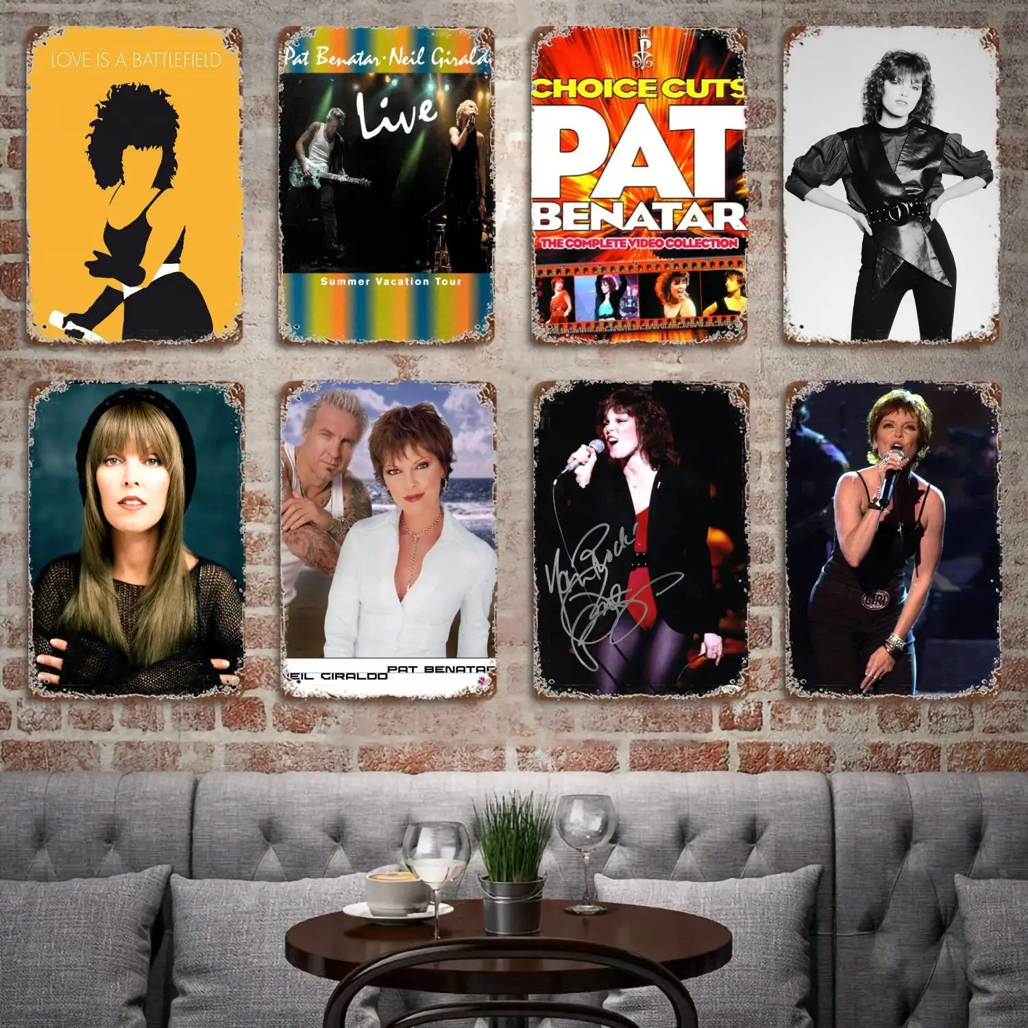 

Pat Benatar Singer metal Decor Poster Vintage Tin Sign Metal Sign Decorative Plaque for Pub Bar Man Cave Club Wall Decoration