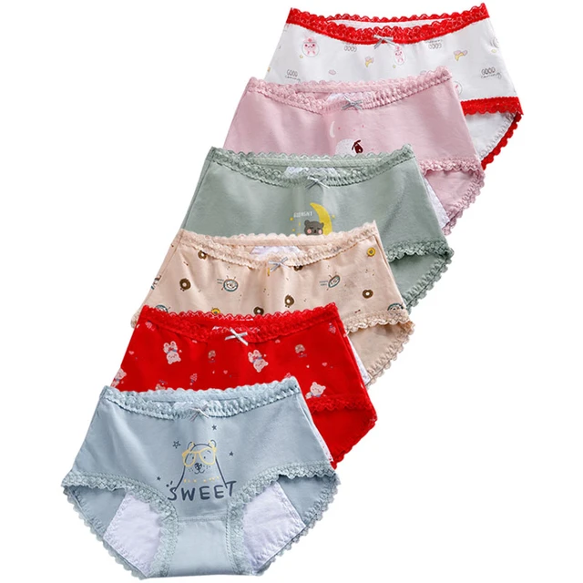 Period Underwear Women Leakproof Sexy Woman Briefs Cotton