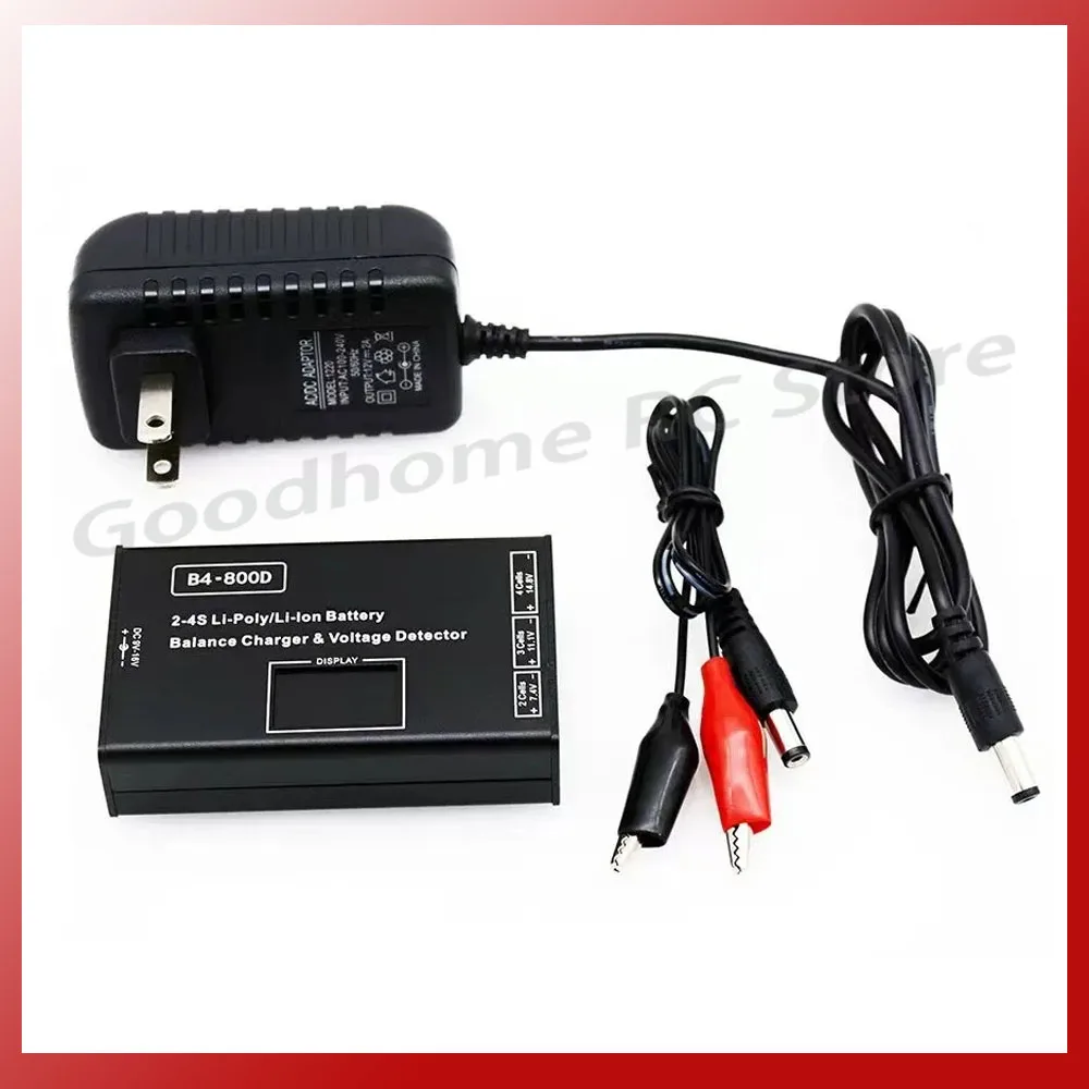 Bc-4S15D/B4-800D Batteria Al Litio Lipo Balance Charger Con Schermo Di Visualizzazione Della Tensione 800Ma/1500Ma Per 2S-4S Rc Fpv Quadcopter Drone