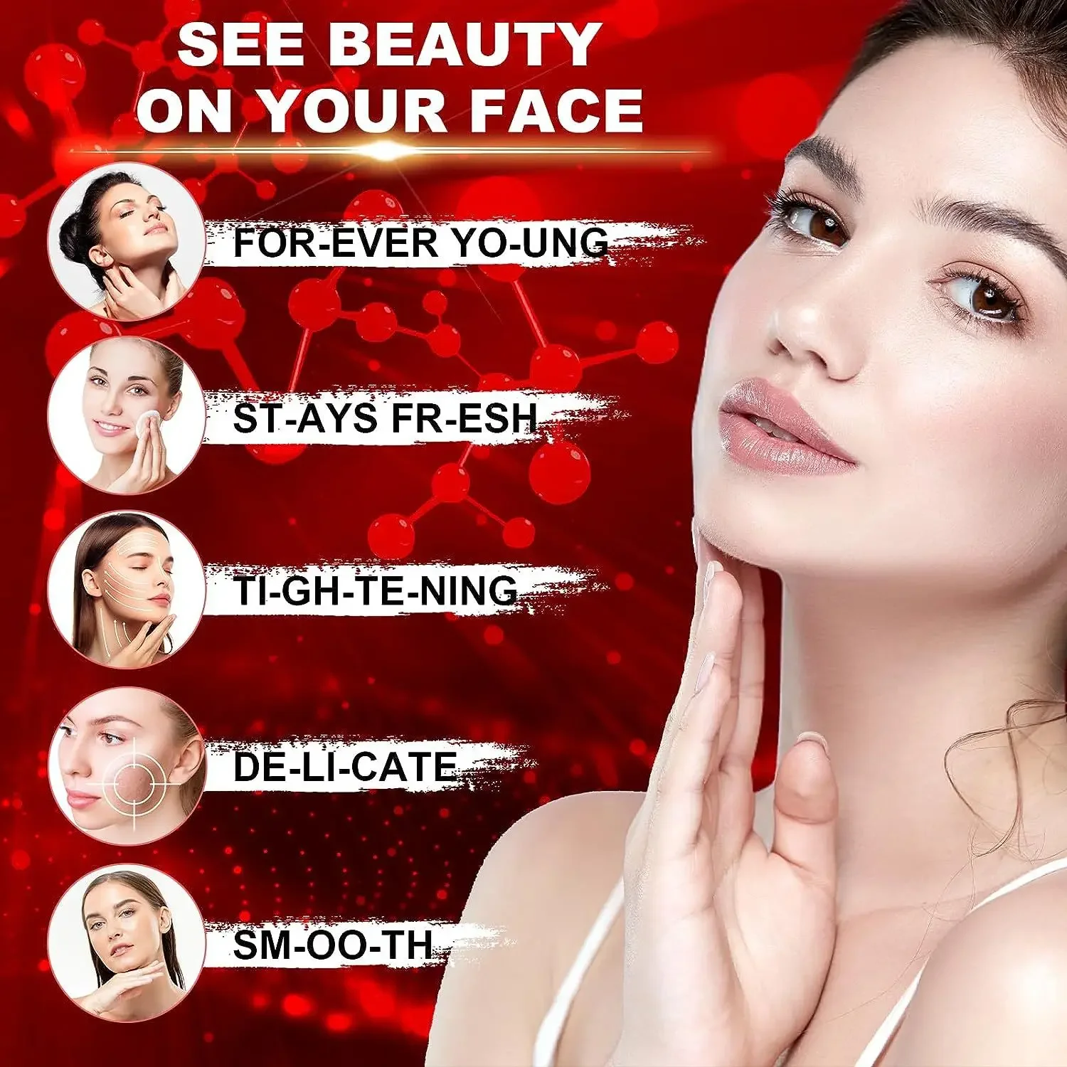 Telescopic Therapy Device with Wire Control and Far-Infrared Therapy Lamp, Whitening, Softening, Firming, Wrinkle, Skincare