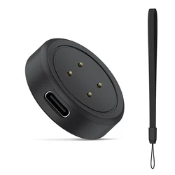 Universal Smart Watch Charger with Lanyard - Replacement Charging Dock (Black)