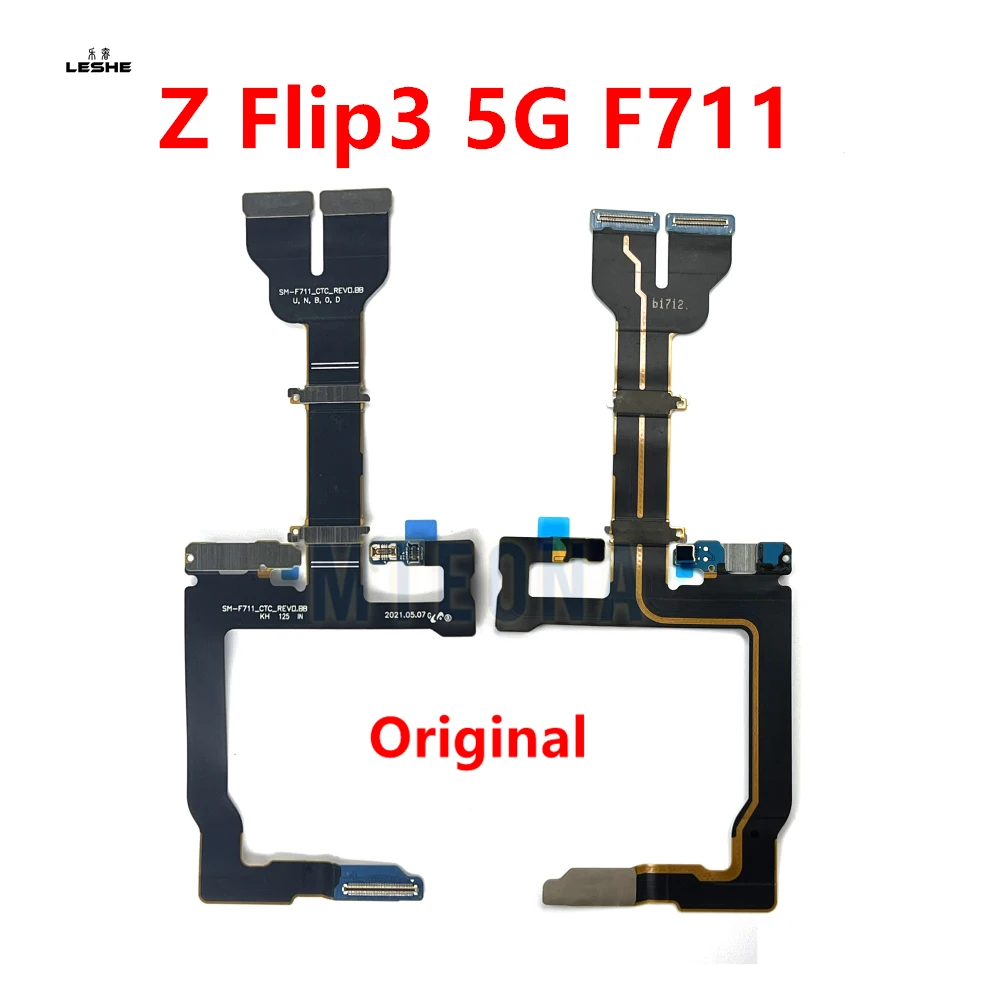 Фото Для Samsung Galaxy Z Flip3 5G F711B материнская плата разъем гибкий кабель откидной 3 ЖК-дисплей Разъем гибкий кабель запасные части №1