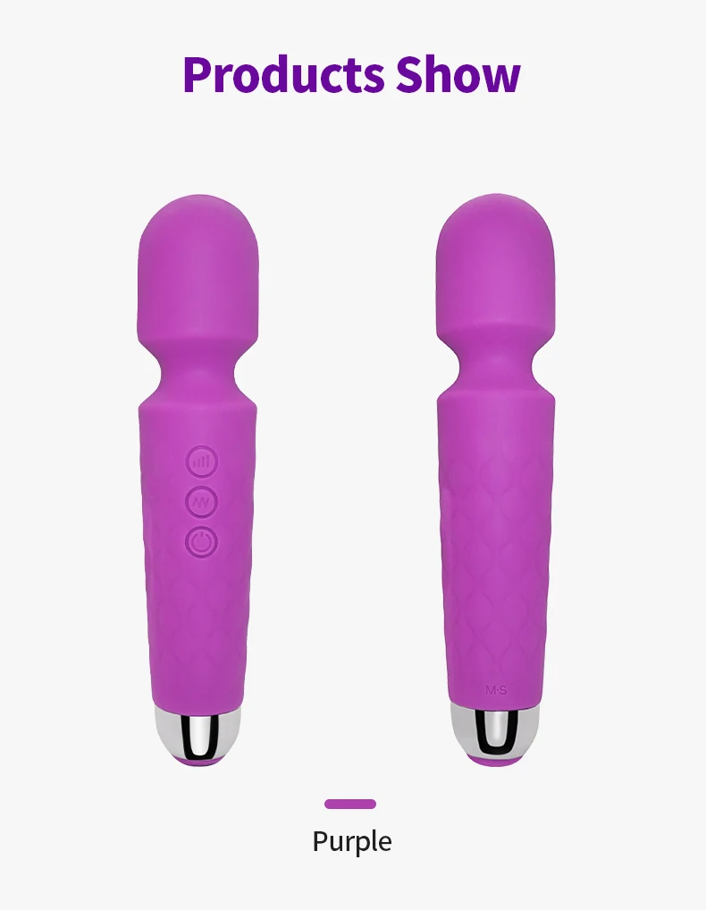 Wireless Magic Wand Vibrator Usb Rechargeable Body Massage Toy_voghion.com