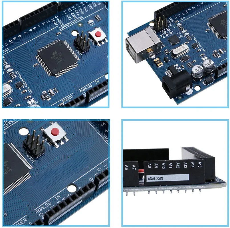 Projects Rohs Compliant Scheda Mega 2560 R3 CH340 - Compatibile Con Arduino IDE, Chip ATmega2560 Board Sviluppo USB - Foto 8