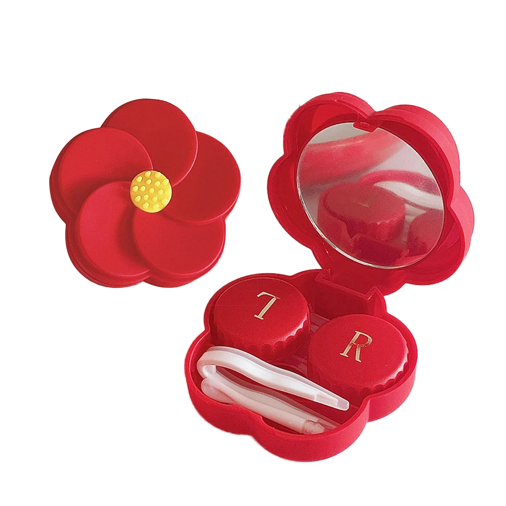Box Contact Lenses Women Lenses Container Box Contact Lenses Box Flowers New Aliexpress