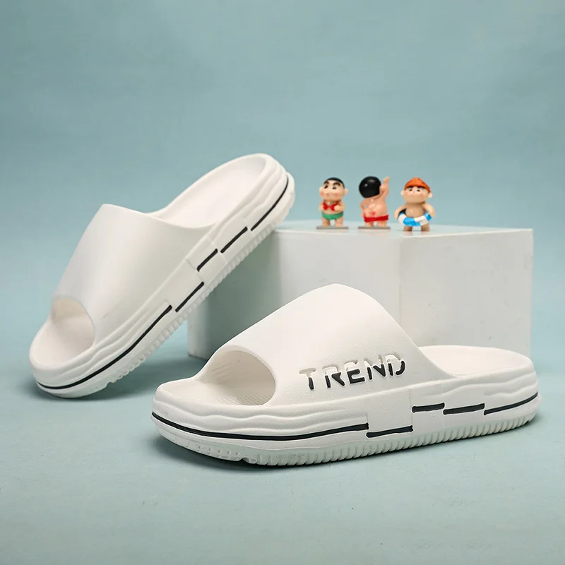 Halktofflor för män Halkskydd med tjock sula Mjuk skumsliders Supermjuk halkfri tofflor för inomhus utomhus_voghion.com