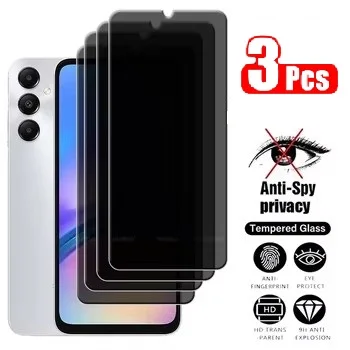 Pellicola proteggi schermo temperata anti-spia per Samsung Galaxy A16 4G 5G da 3 pezzi